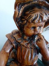 Statue fillette. Années 50/60.