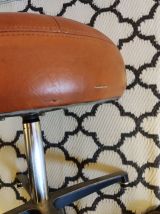 tabourets bas marron