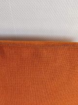 chaises tissu orange vintage