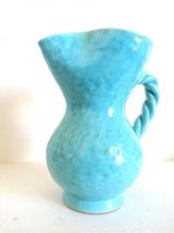 Pichet turquoise au bec pincé ,1960 