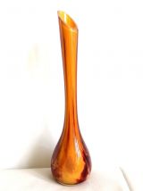 Vase verre marbré La Rochère, 1970 