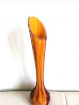 Vase verre marbré La Rochère, 1970 