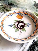 Assiette faïence de Bordeaux, fin XVIIIème siècle 