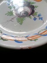 Assiette faïence de Bordeaux, fin XVIIIème siècle 