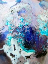 Petit PICHET vintage bleu | style fat lava | capacité 1 L