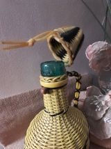 Carafe vintage tressée 