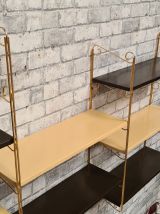 etagere string    1960  beau model original  choco et creme 