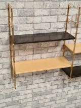 etagere string    1960  beau model original  choco et creme 
