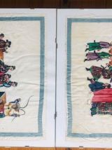 Lot de 7 estampes chinoises fin 19e s.