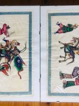 Lot de 7 estampes chinoises fin 19e s.