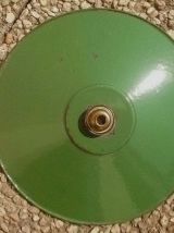 2 suspensions en tole emaillée, vintage