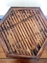 Bout de canapé sellette en bambou vintage 