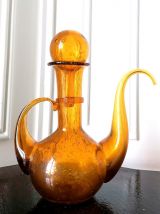 Paire de carafes en verre Biot 