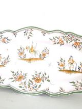 Grand plat en faïence de Moustiers 