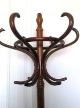 Porte-manteau perroquet ce bistrot en bois courbé 1950 