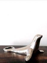 Décapsuleur phoque métal argenté 