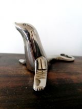 Décapsuleur phoque métal argenté 