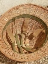 chapeau  en  osier , vintage
