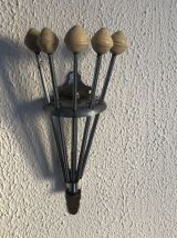Portemanteau vintage 1960 parapluie torchons Serjac ivoire -