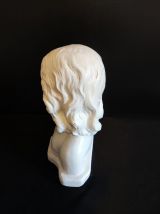 buste jeune fille en plâtre