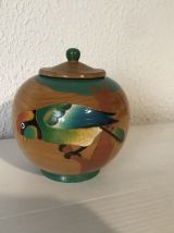 Boite bambou motifs oiseaux