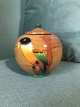 Boite bambou motifs oiseaux