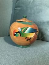 Boite bambou motifs oiseaux