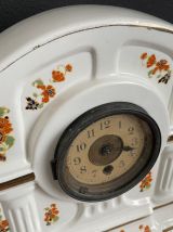 Horloge de cheminée porcelaine