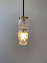 LOT 4  ANCIENNES SUSPENSIONS EN VERRE VINTAGE