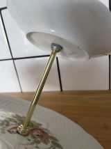 Serviteur à 2 étages en haute porcelaine