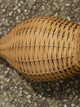 bouteille  en  osier , vintage