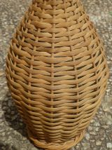 bouteille  en  osier , vintage