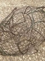 panier a oeufs en fil métal , vintage