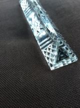 6 porte-couteaux en cristal taillé