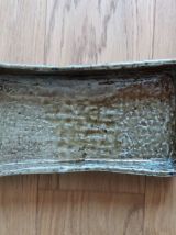 Vide poche rectangulaire en grès pyrité signé