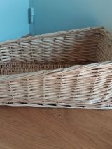 Panier rectangulaire en osier 48 cm par 31 cm