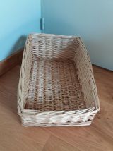 Panier rectangulaire en osier 48 cm par 31 cm