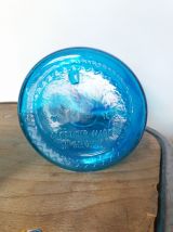 Flacon d'apothicaire bocal en verre bleu