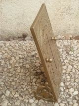 calendrier , thermomètre  en laiton , vintage