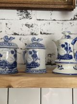 Trio de 3 petites pots céramique d'Italie