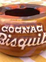 Cendrier publicitaire en céramique cognac Bisquit