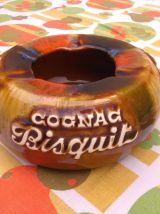 Cendrier publicitaire en céramique cognac Bisquit