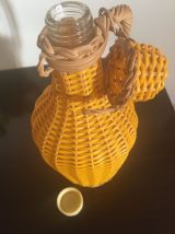 carafe vintage 1970 en scoubidou en TBE