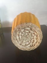 carafe vintage 1970 en scoubidou en TBE