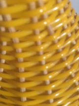 carafe vintage 1970 en scoubidou en TBE