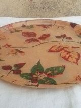 plateau de  service  rond , vintage