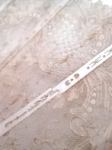 Eventail nacre et dentelle vers 1900 