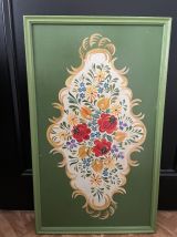 Tableau peinture à l'huile florale 