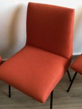 Suite 3 chaises vintage 1950 CM 145 Pierre Paulin 