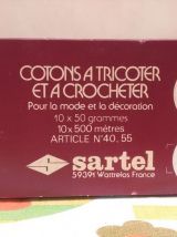 Coton à crocheter de la marque Sartel (lot de 10) 